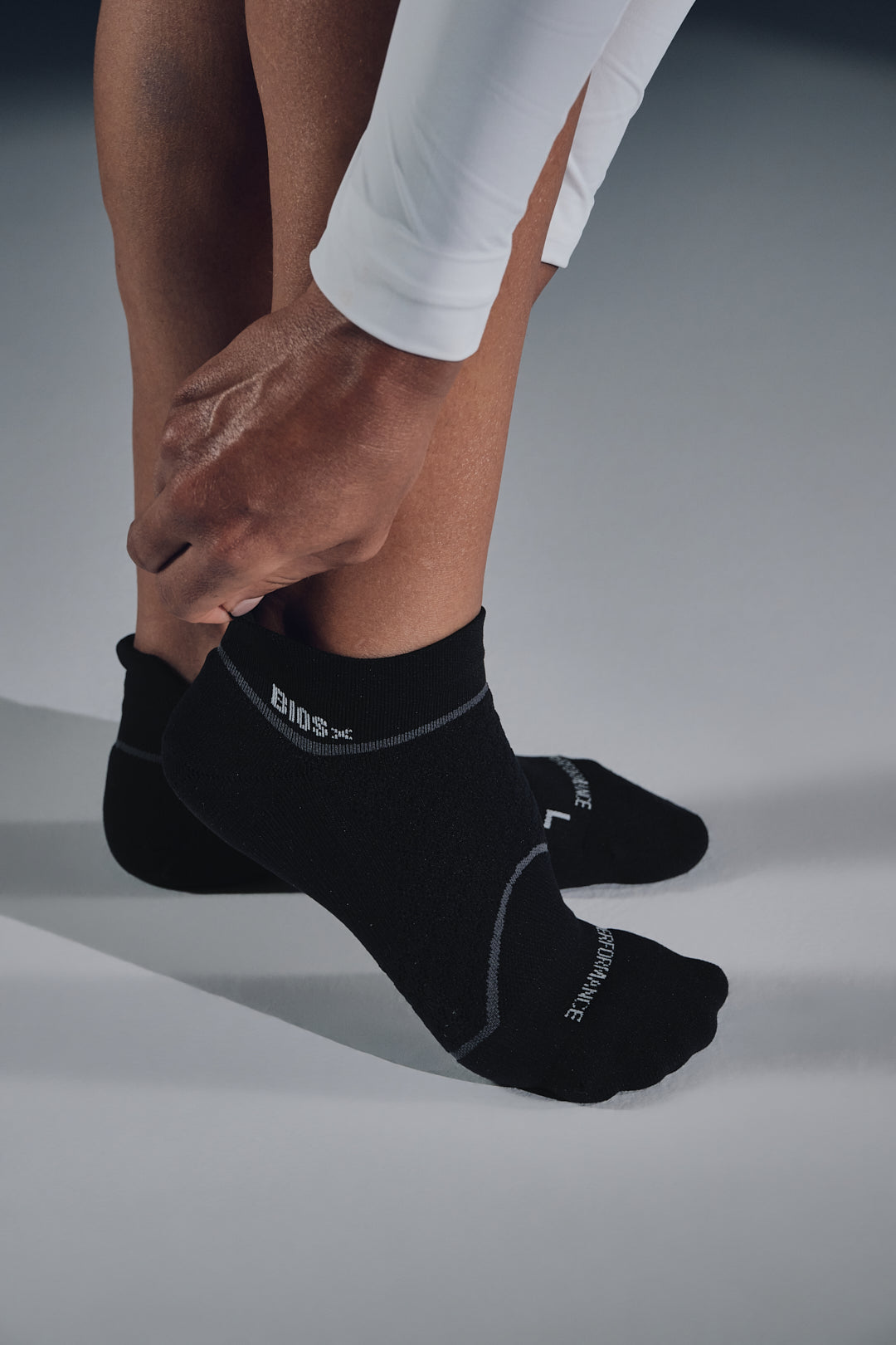BIOSx Elite Performance No Show Tab Compression Socks - Black