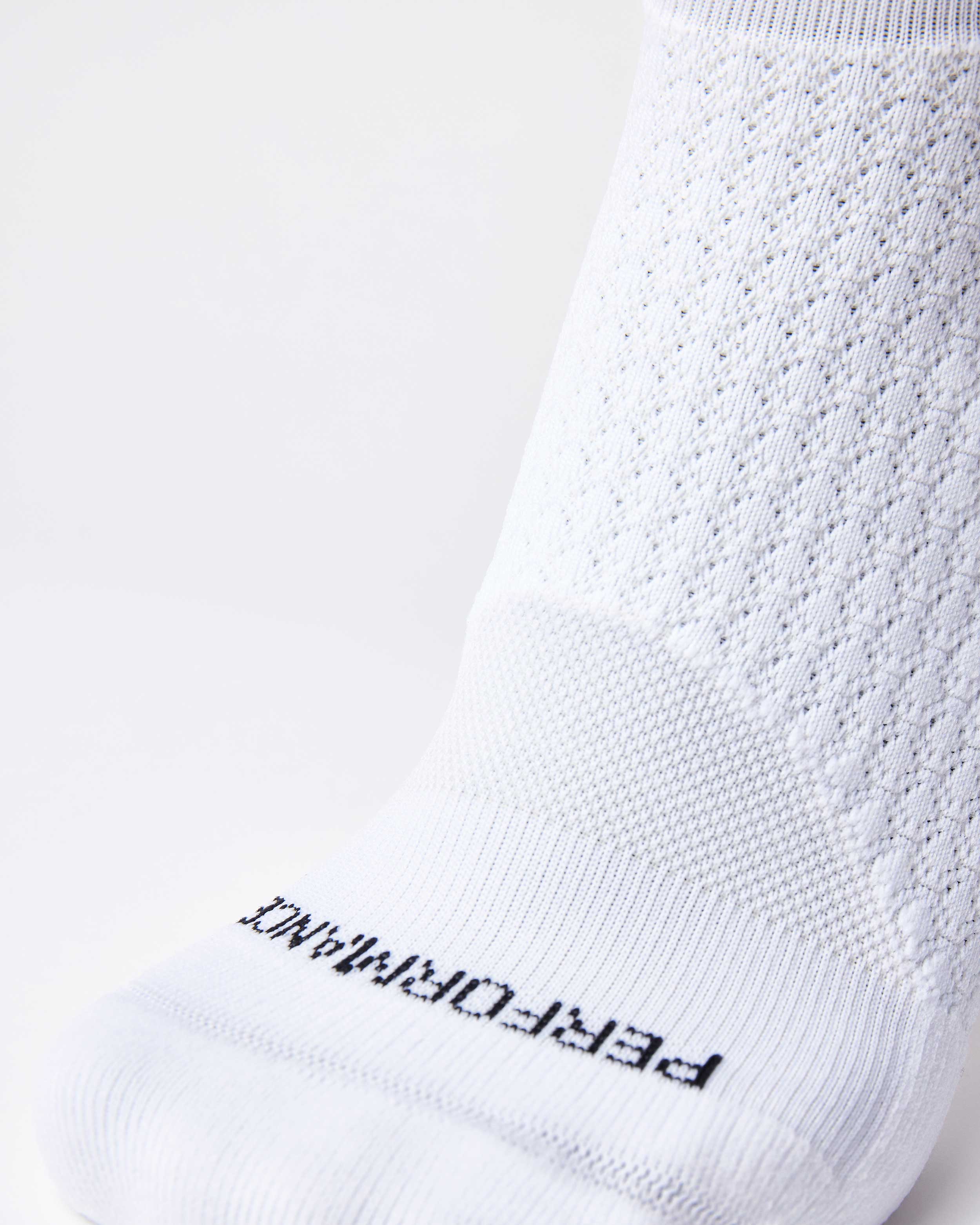 BIOSx Elite Performance Crew Compression Socks - Crisp White