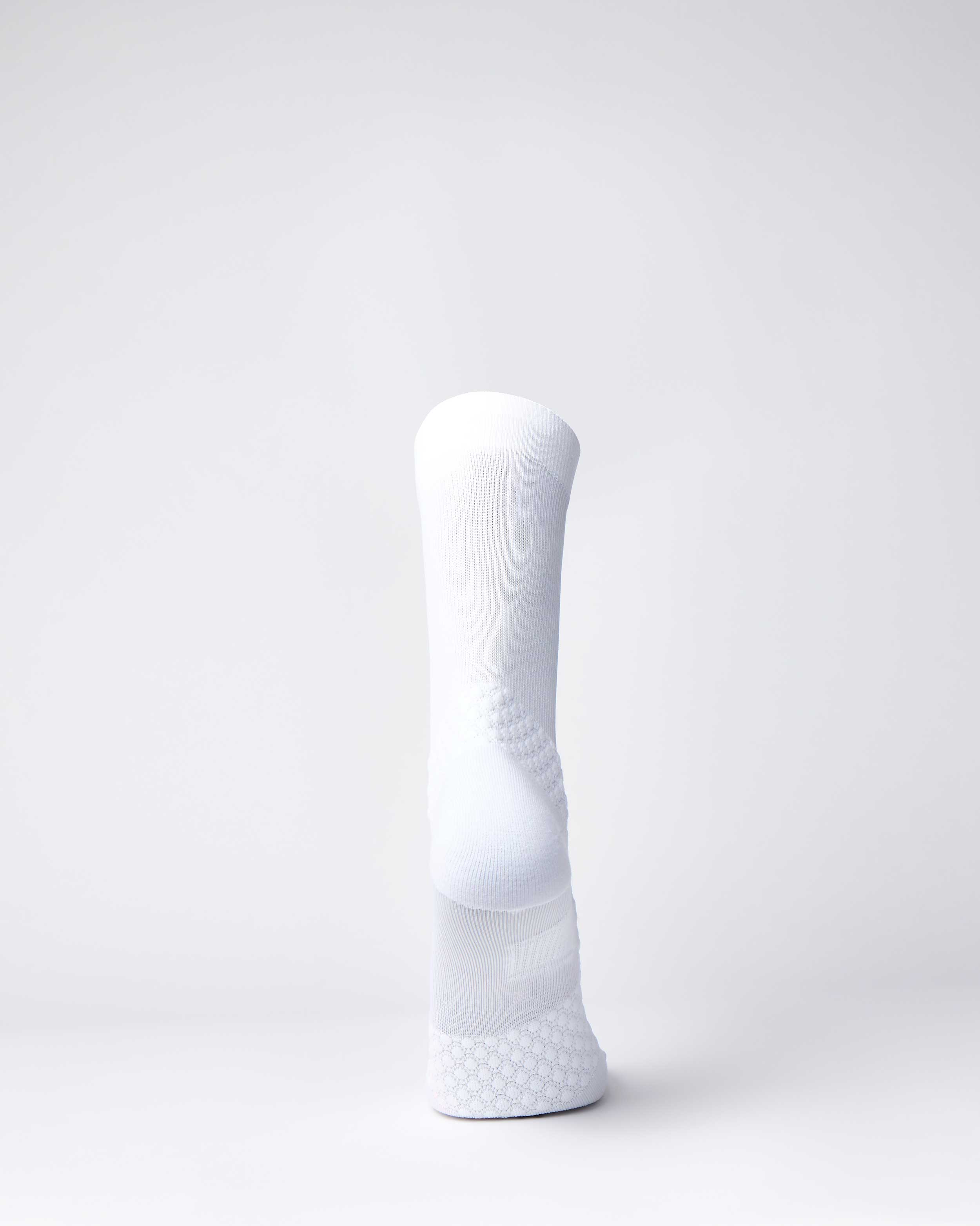 BIOSx Elite Performance Crew Compression Socks - Crisp White