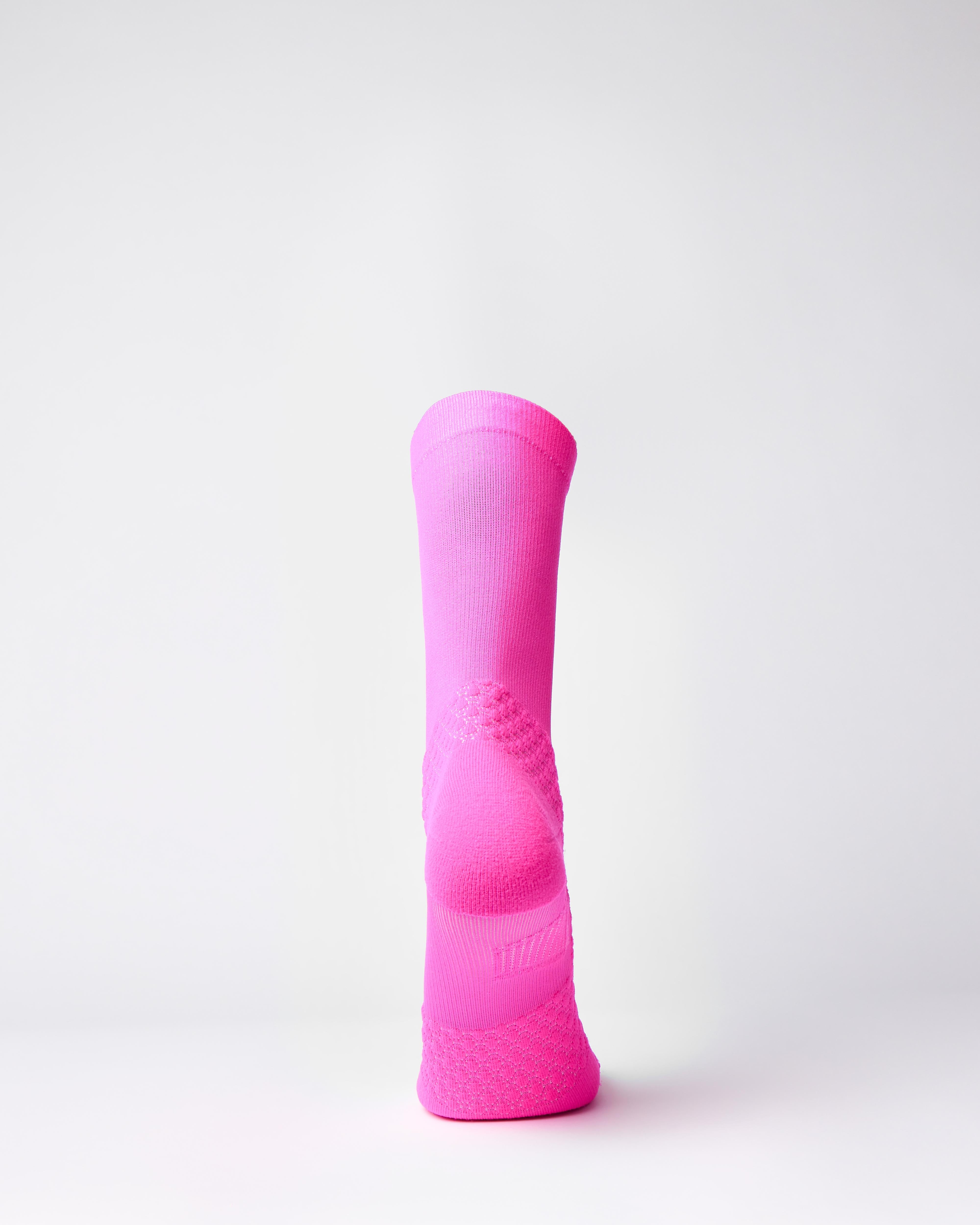 BIOSx Elite Performance Crew Compression Socks - Neon Pink