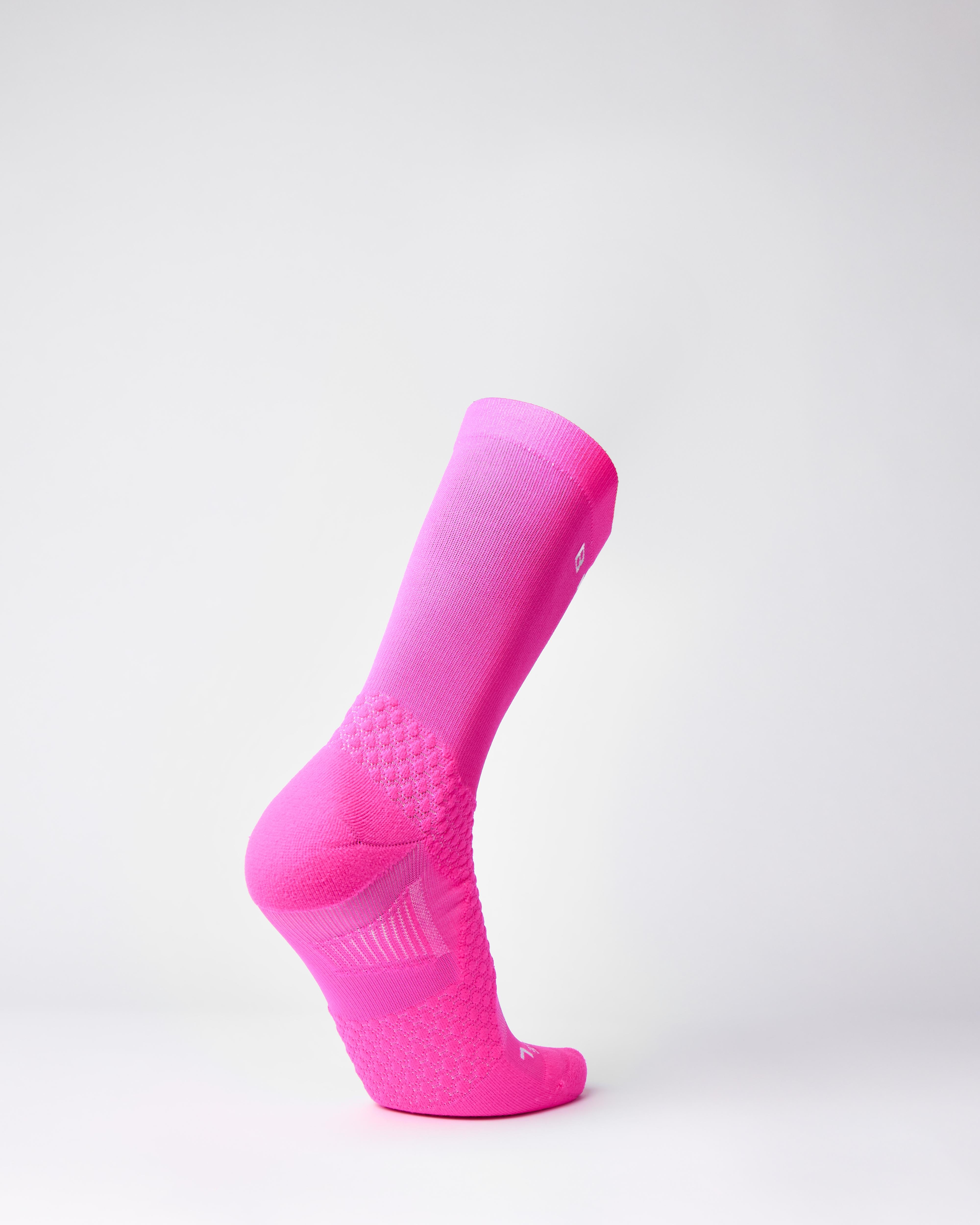 BIOSx Elite Performance Crew Compression Socks - Neon Pink