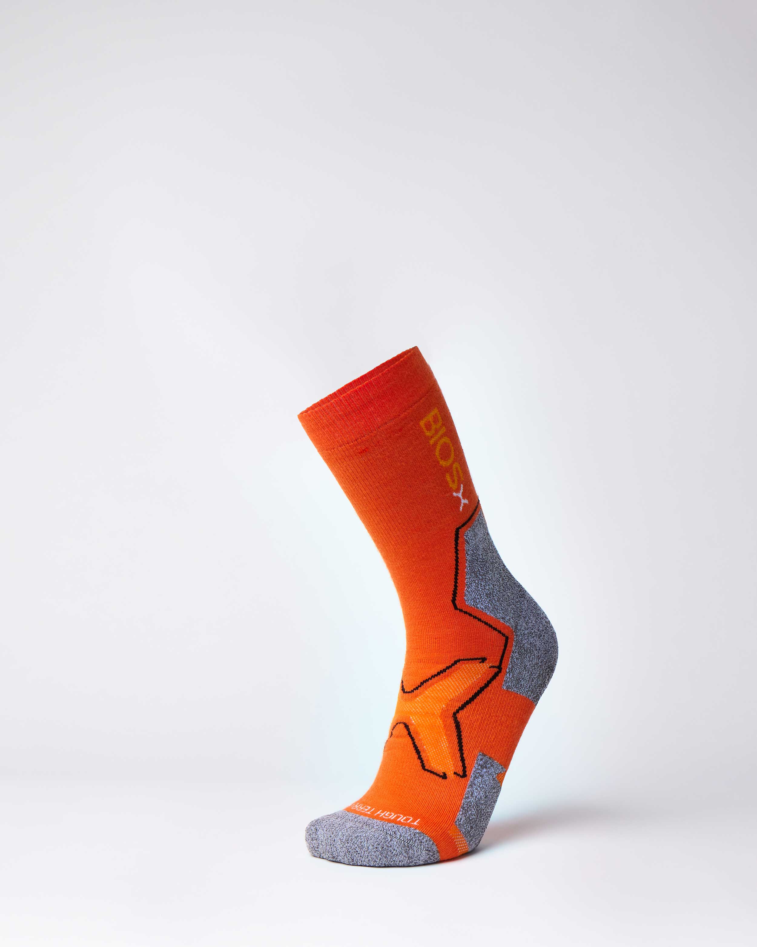 BIOSx Tough Terrain Workwear Compression Socks - Neon Orange