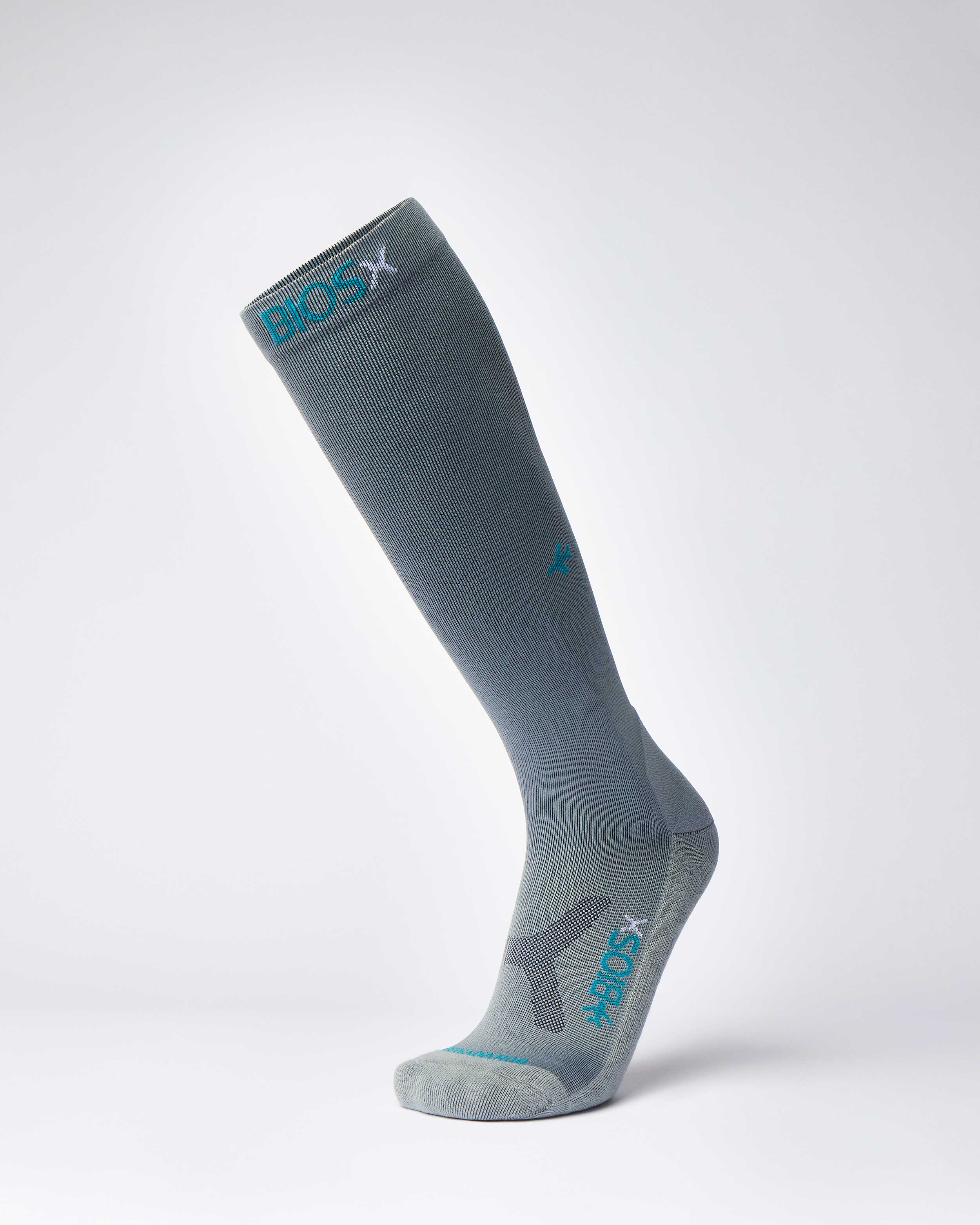 BIOSx Departures Travel Compression Socks - Pearl Grey