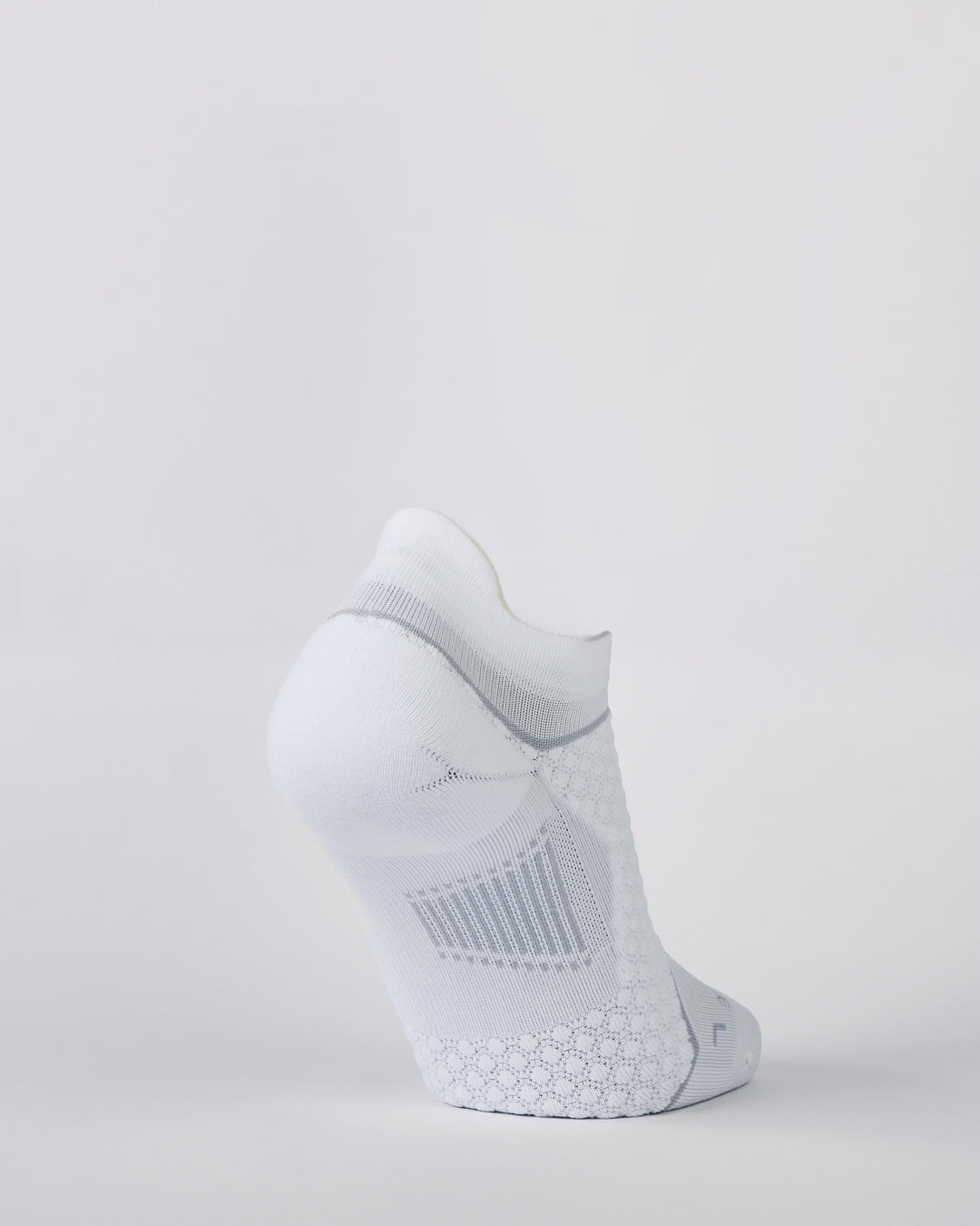 BIOSx Elite Performance No Show Tab Compression Socks - Cloud White