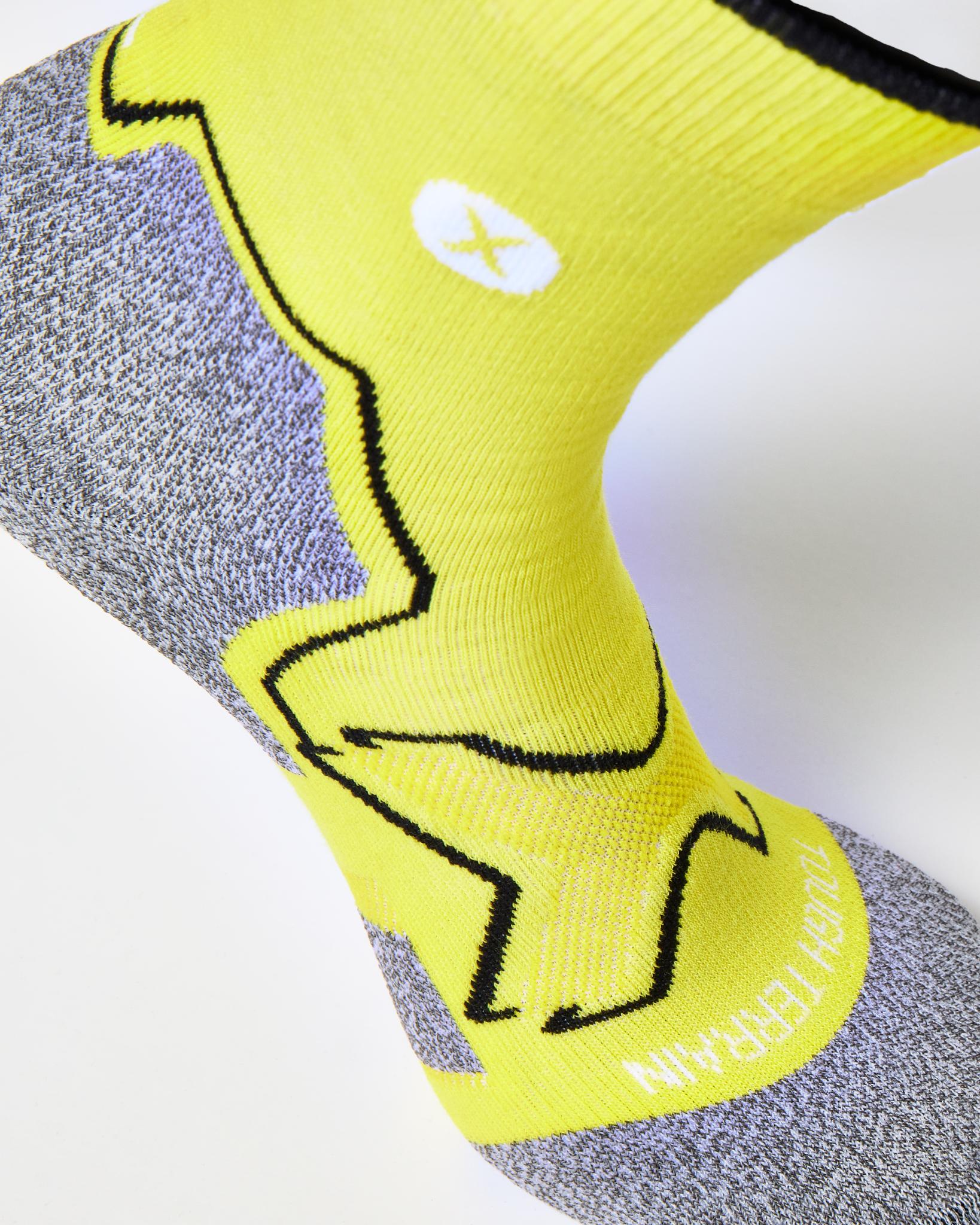 BIOSx Tough Terrain Workwear Compression Socks - Neon Yellow