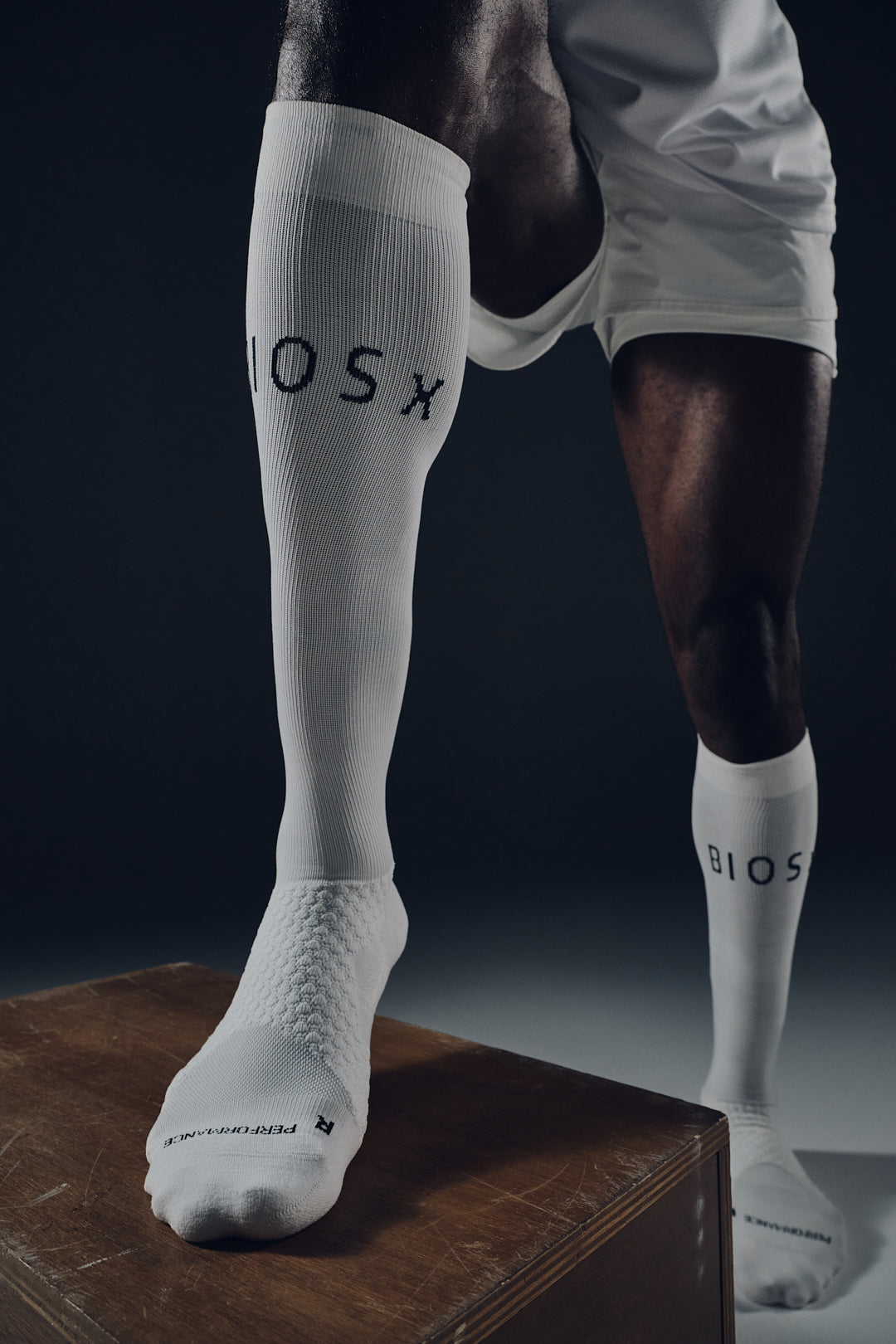 BIOSx Elite Performance Compression Socks - Crisp White