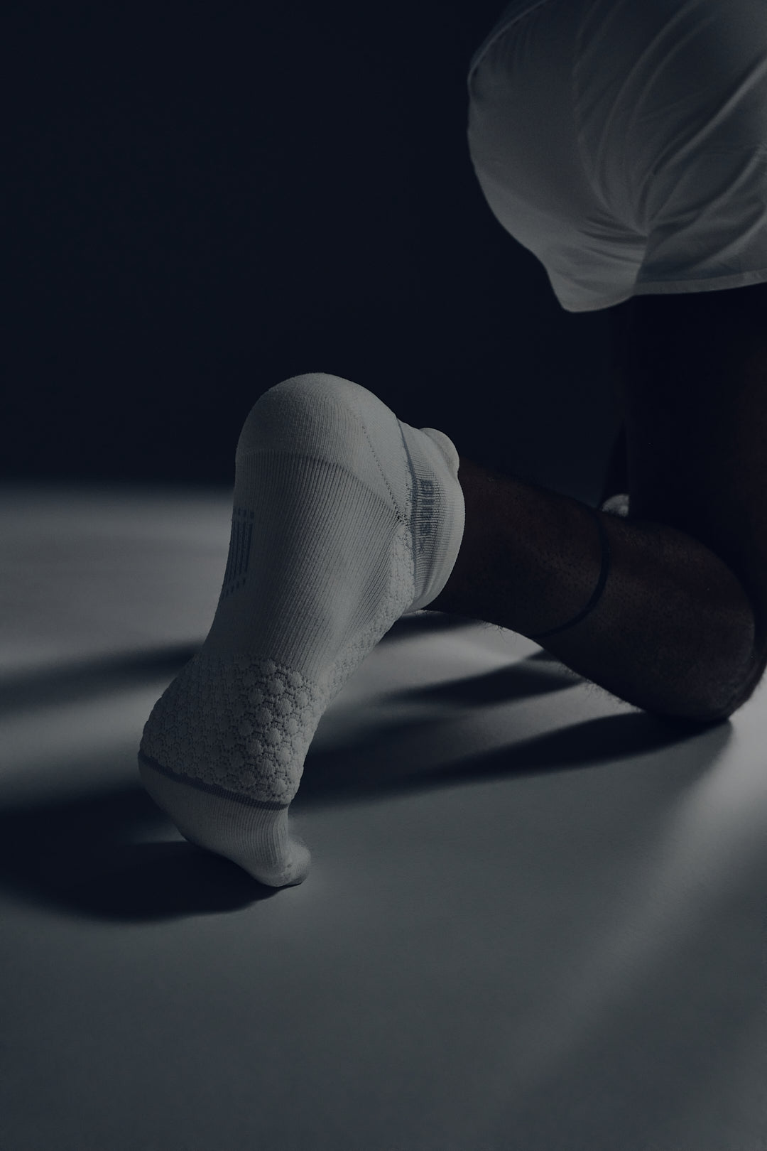 BIOSx Elite Performance No Show Tab Compression Socks - Cloud White