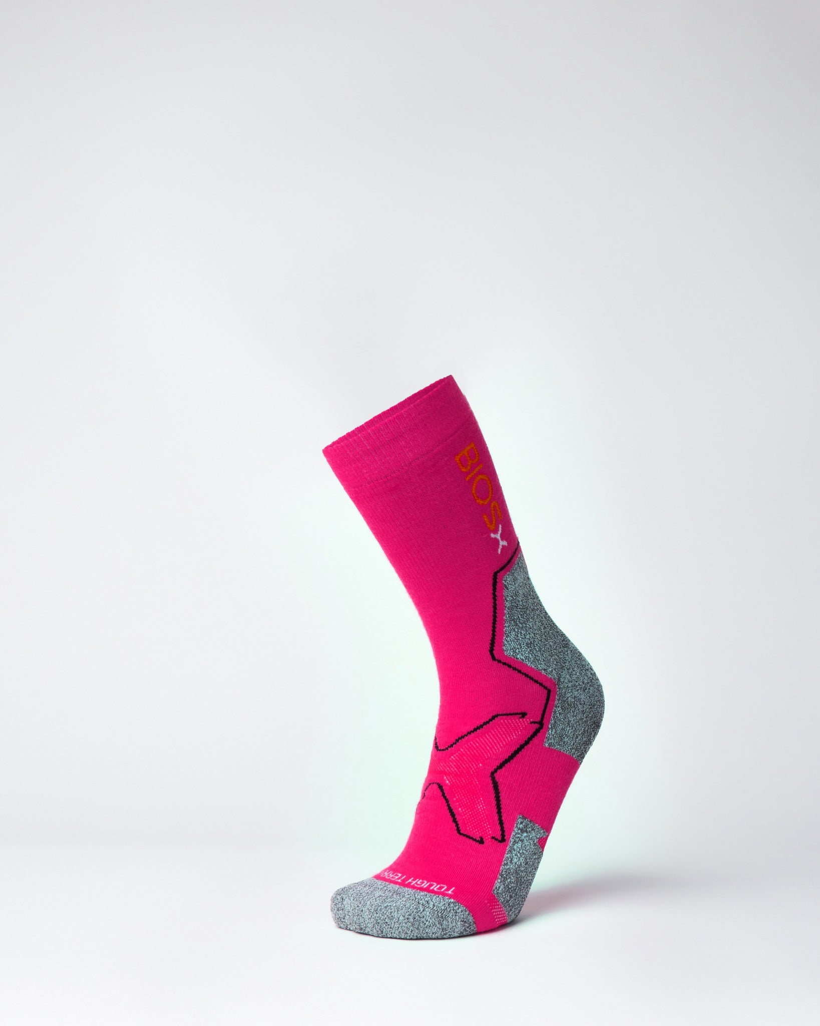 BIOSx Tough Terrain Workwear Compression Socks - Neon Pink