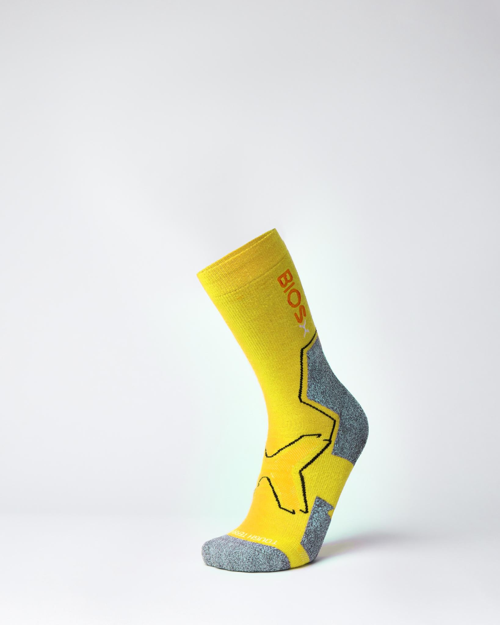BIOSx Tough Terrain Workwear Compression Socks - Neon Yellow