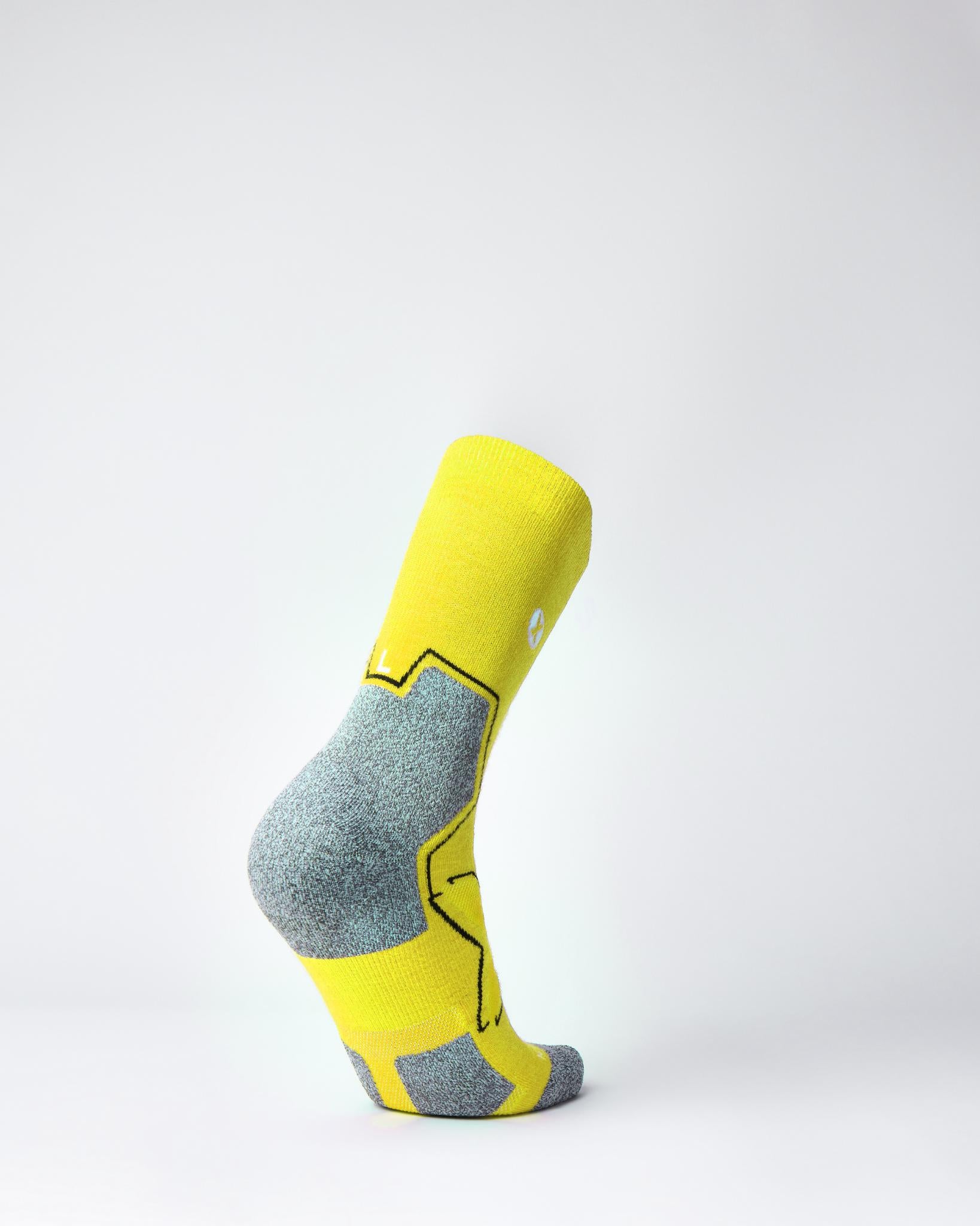 BIOSx Tough Terrain Workwear Compression Socks - Neon Yellow