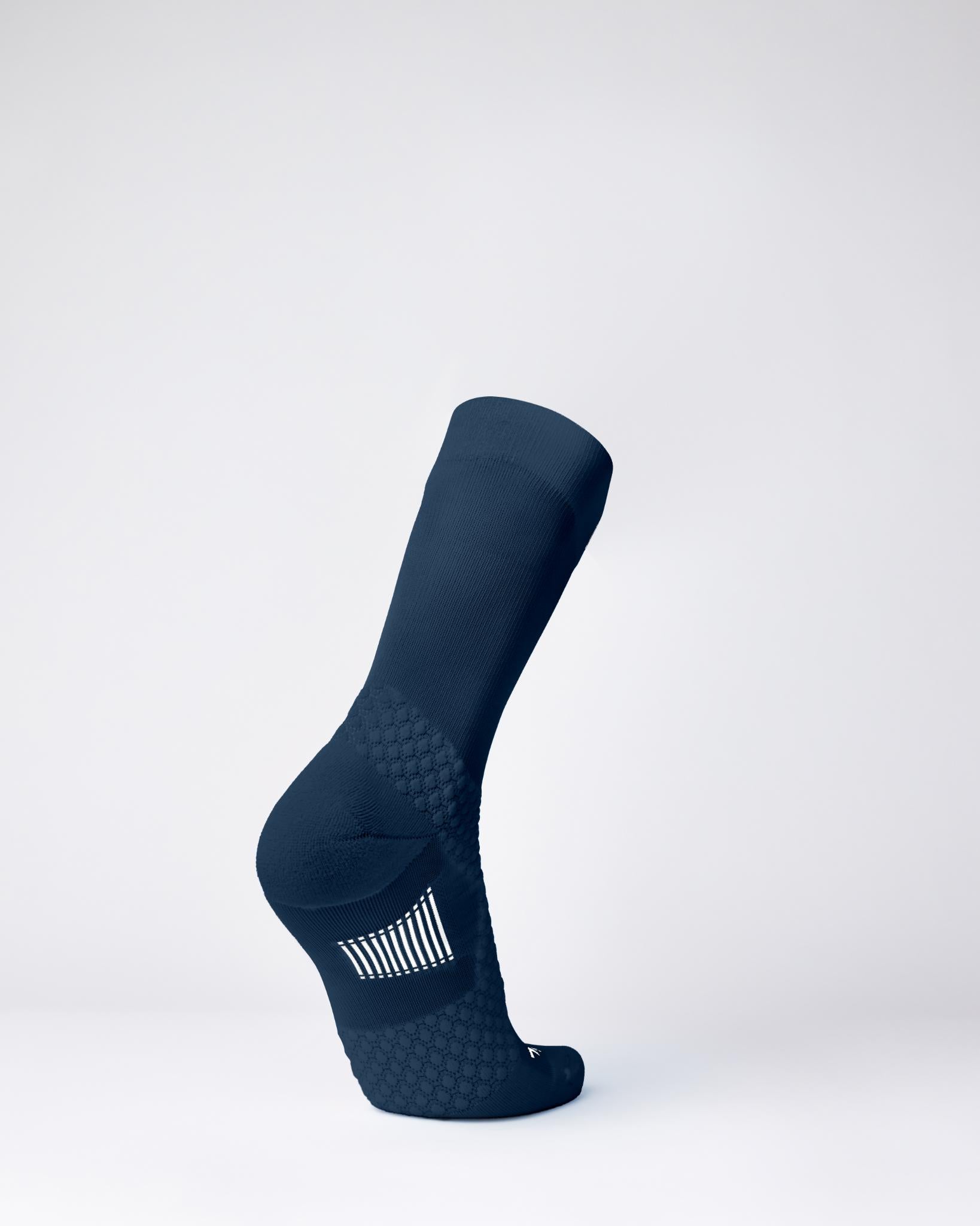 BIOSx Elite Performance Crew Compression Socks - Midnight Blue