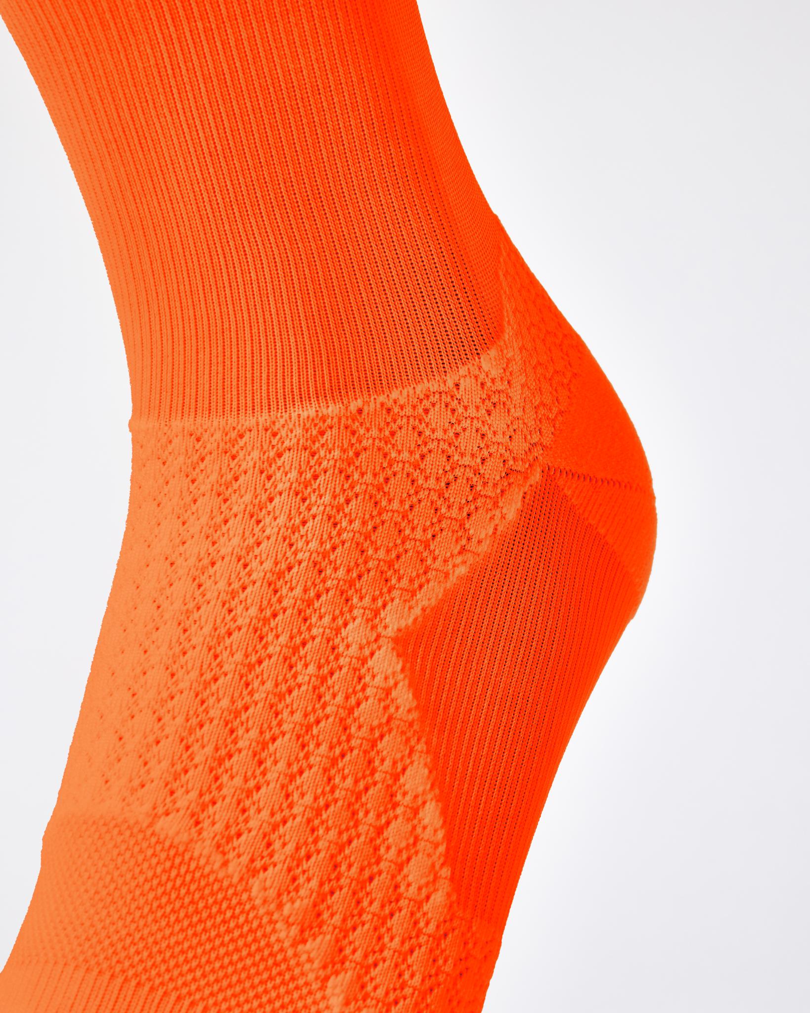 BIOSx Elite Performance Crew Compression Socks - Ignite Orange