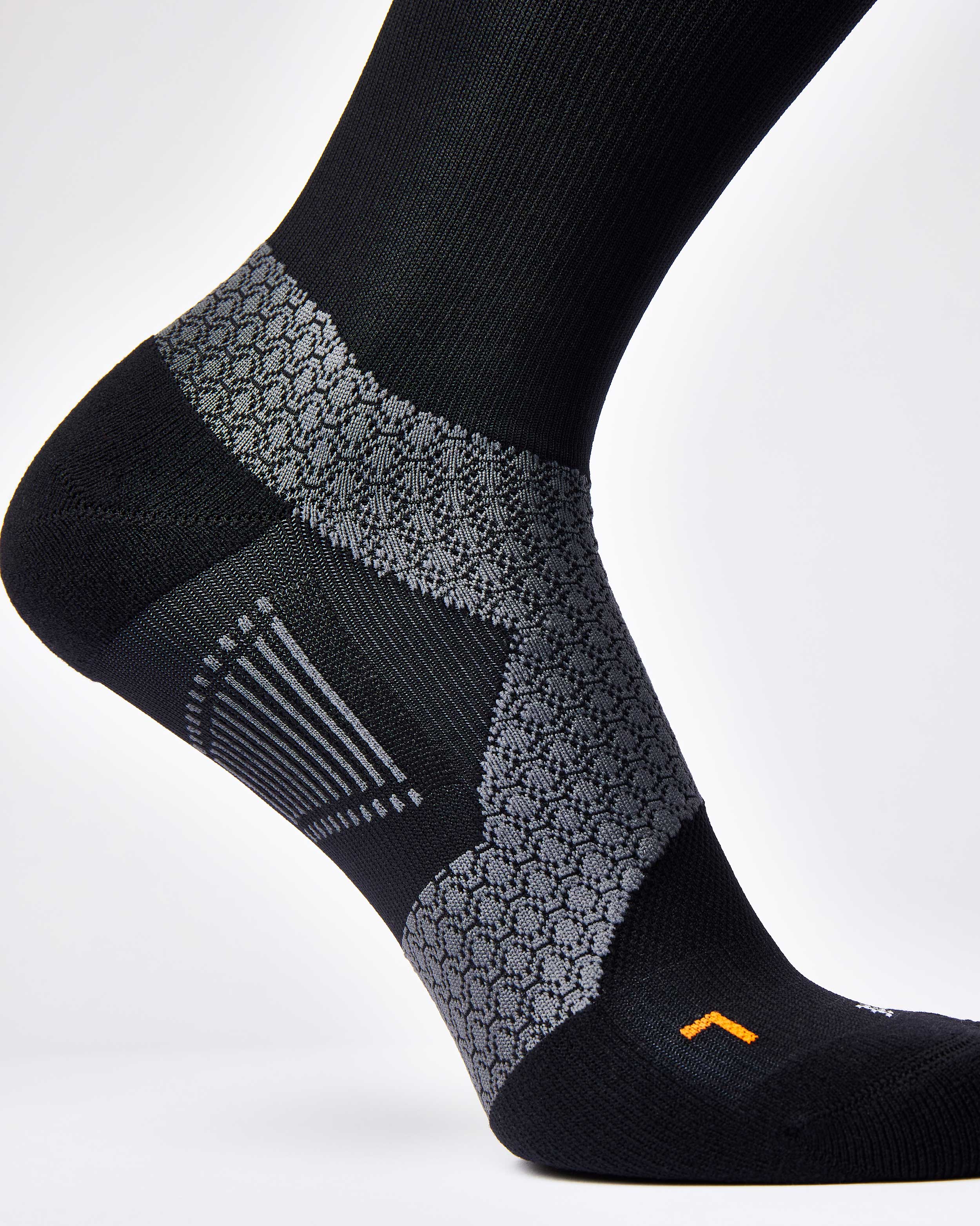 BIOSx Elite Performance Crew Compression Socks - Black