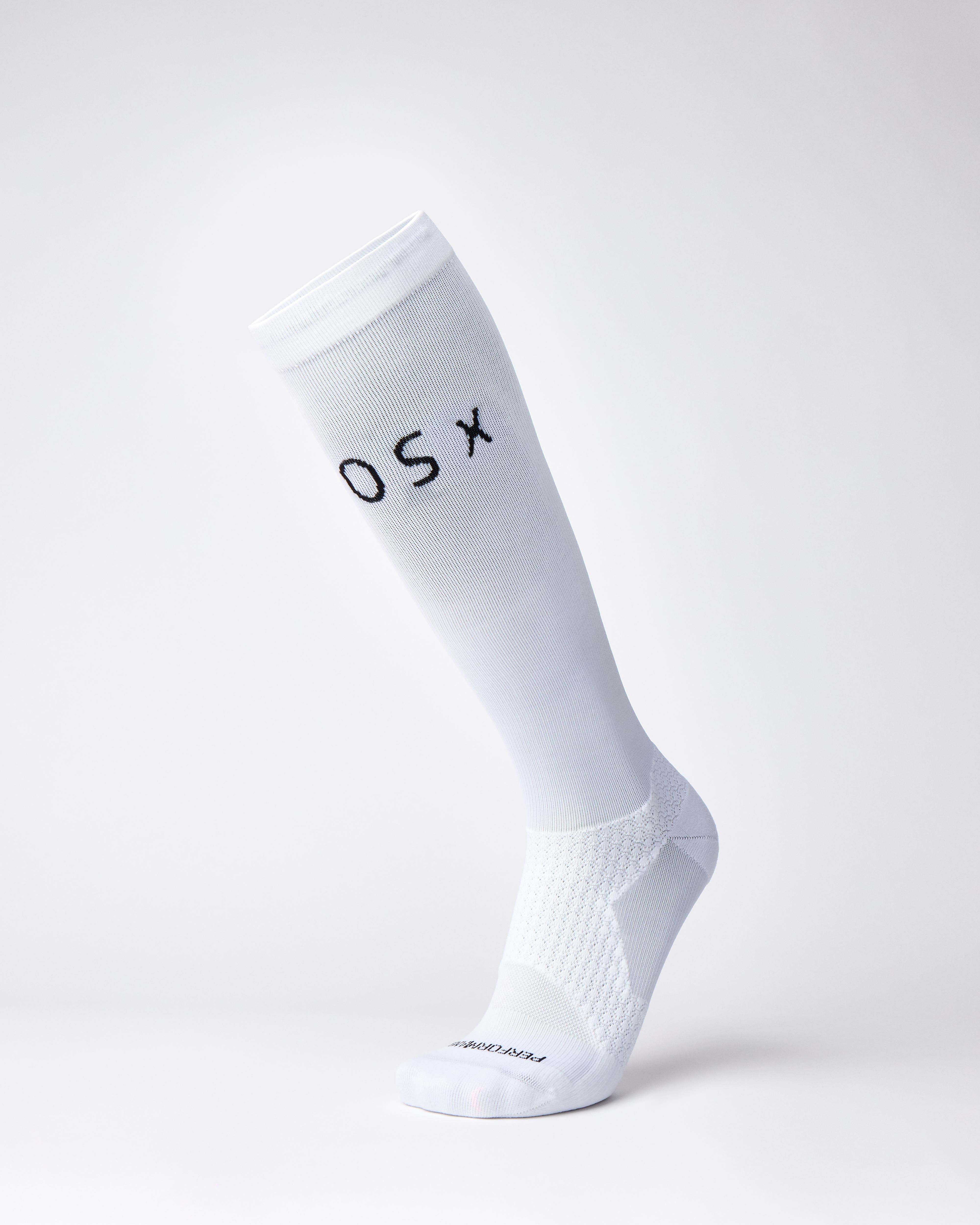 BIOSx Elite Performance Compression Socks - Crisp White