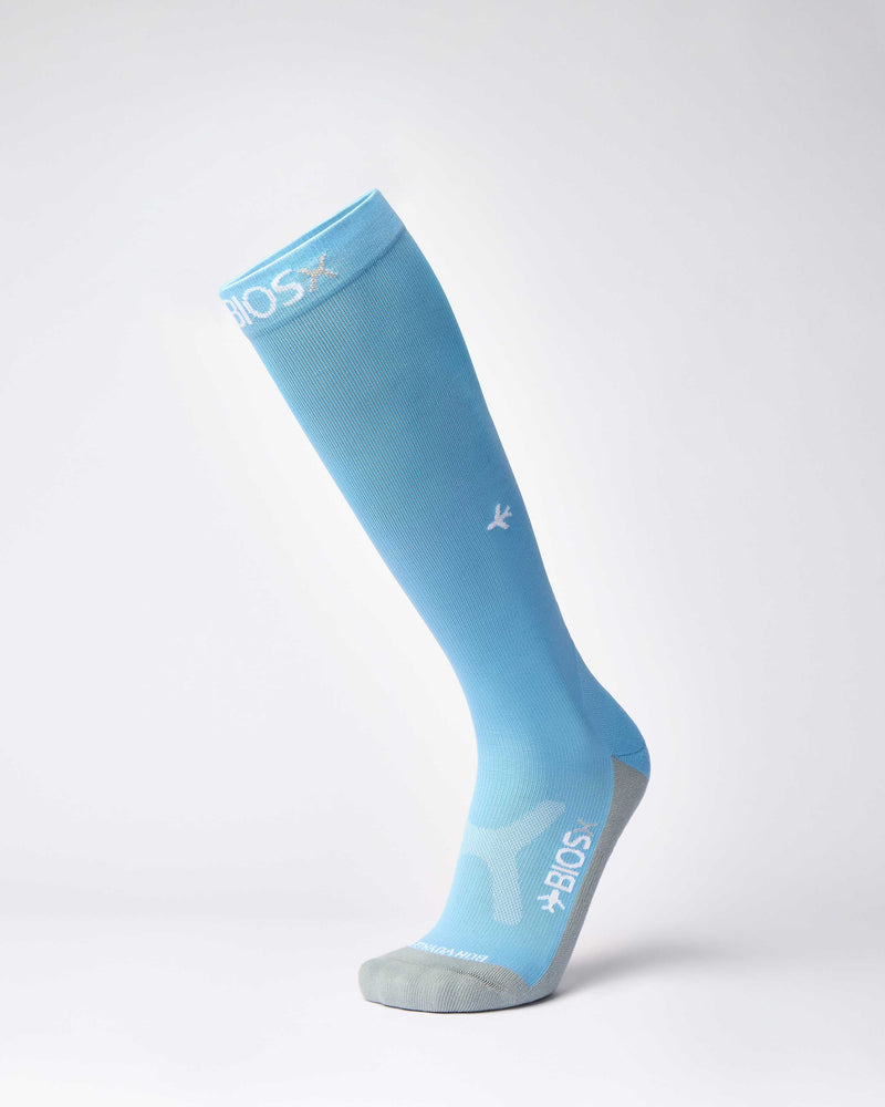 BIOSx Departures Flight Compression Socks - Sky Blue