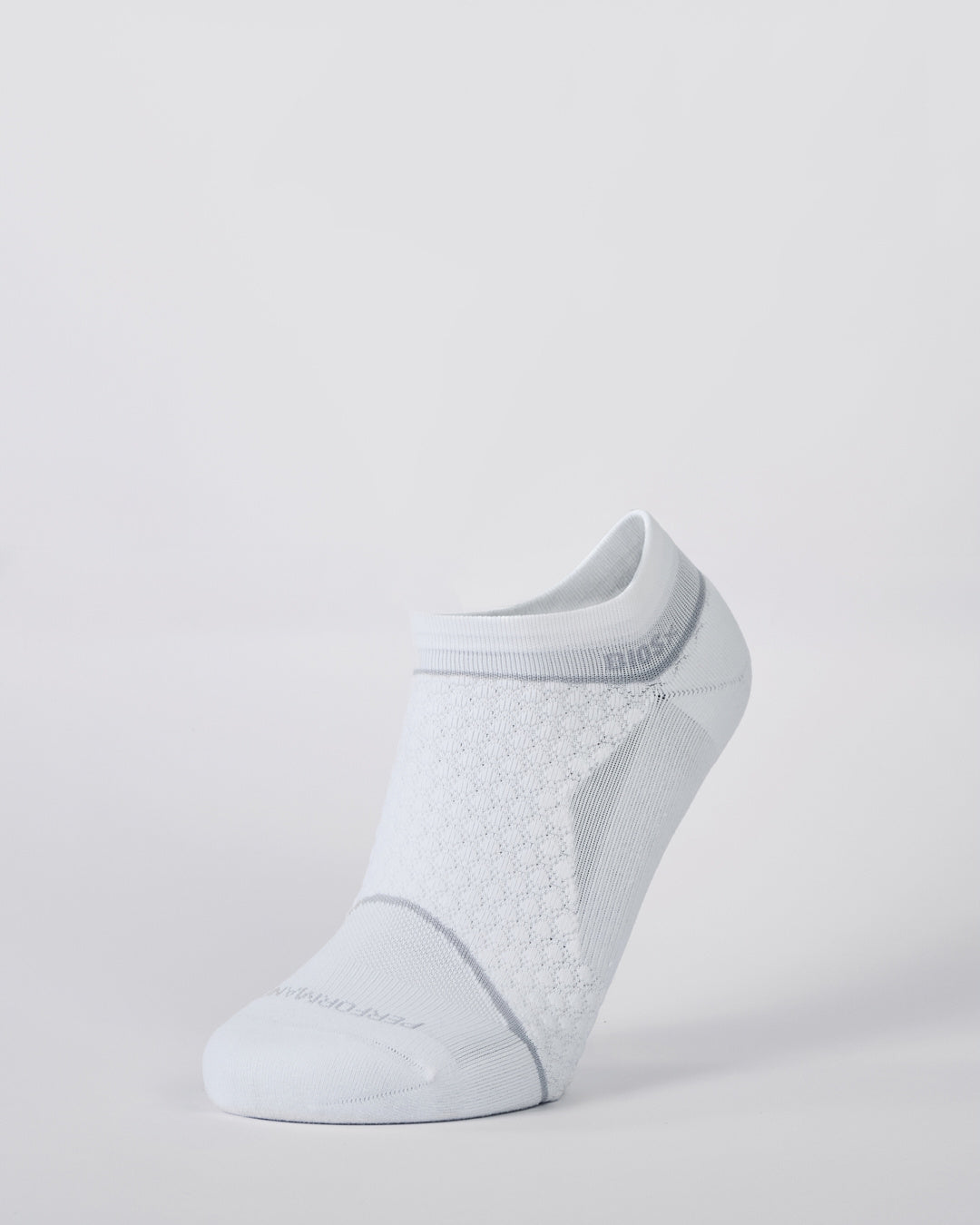 BIOSx Elite Performance No Show Tab Compression Socks - Cloud White