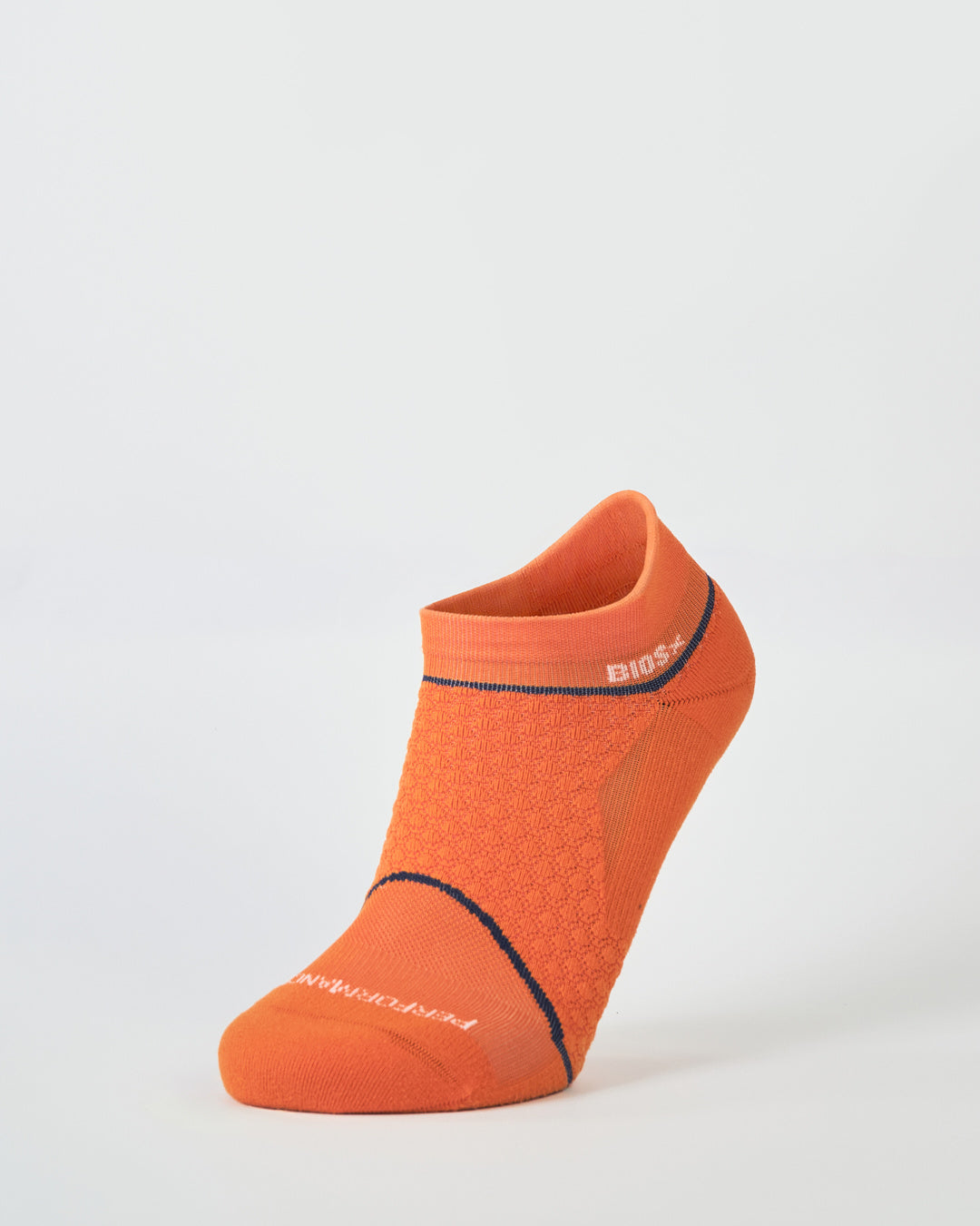 BIOSx Elite Performance No Show Tab Compression Socks - Ignite Orange