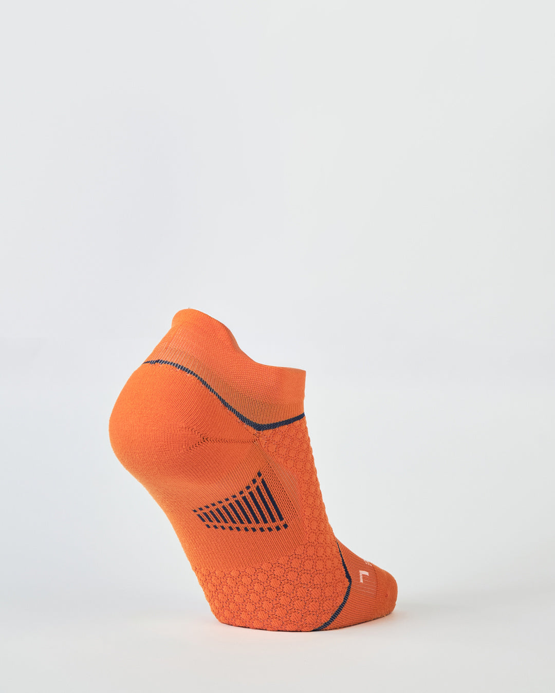 BIOSx Elite Performance No Show Tab Compression Socks - Ignite Orange