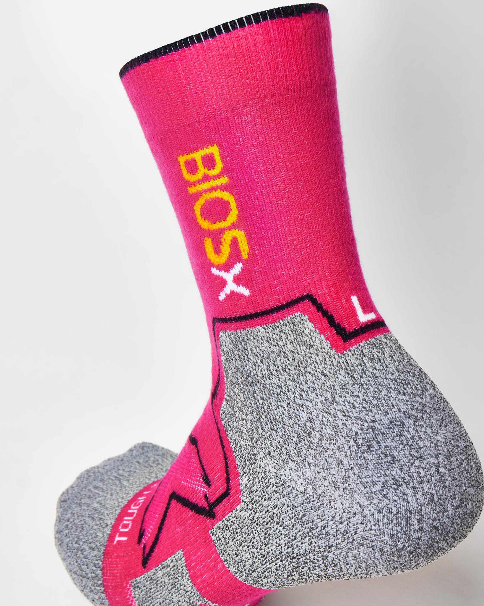 BIOSx Tough Terrain Workwear Compression Socks - Neon Pink