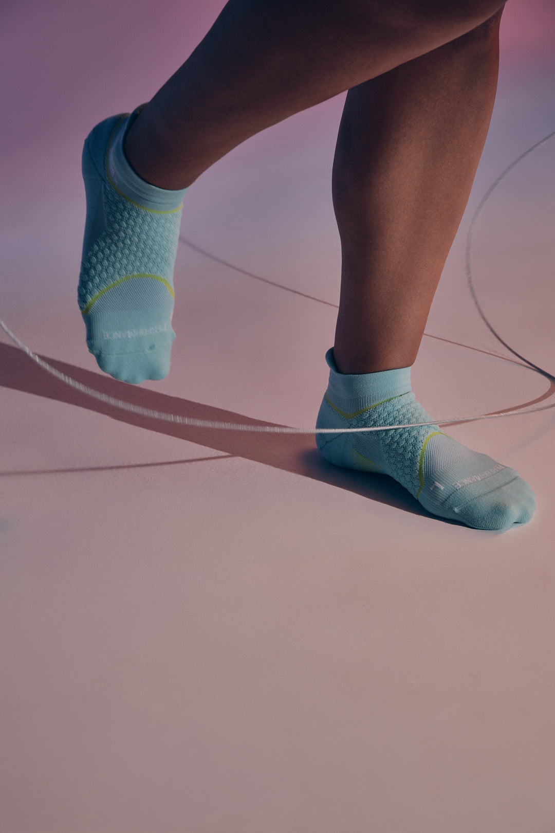 BIOSx Elite Performance No Show Tab Compression Socks - Aqua Blue